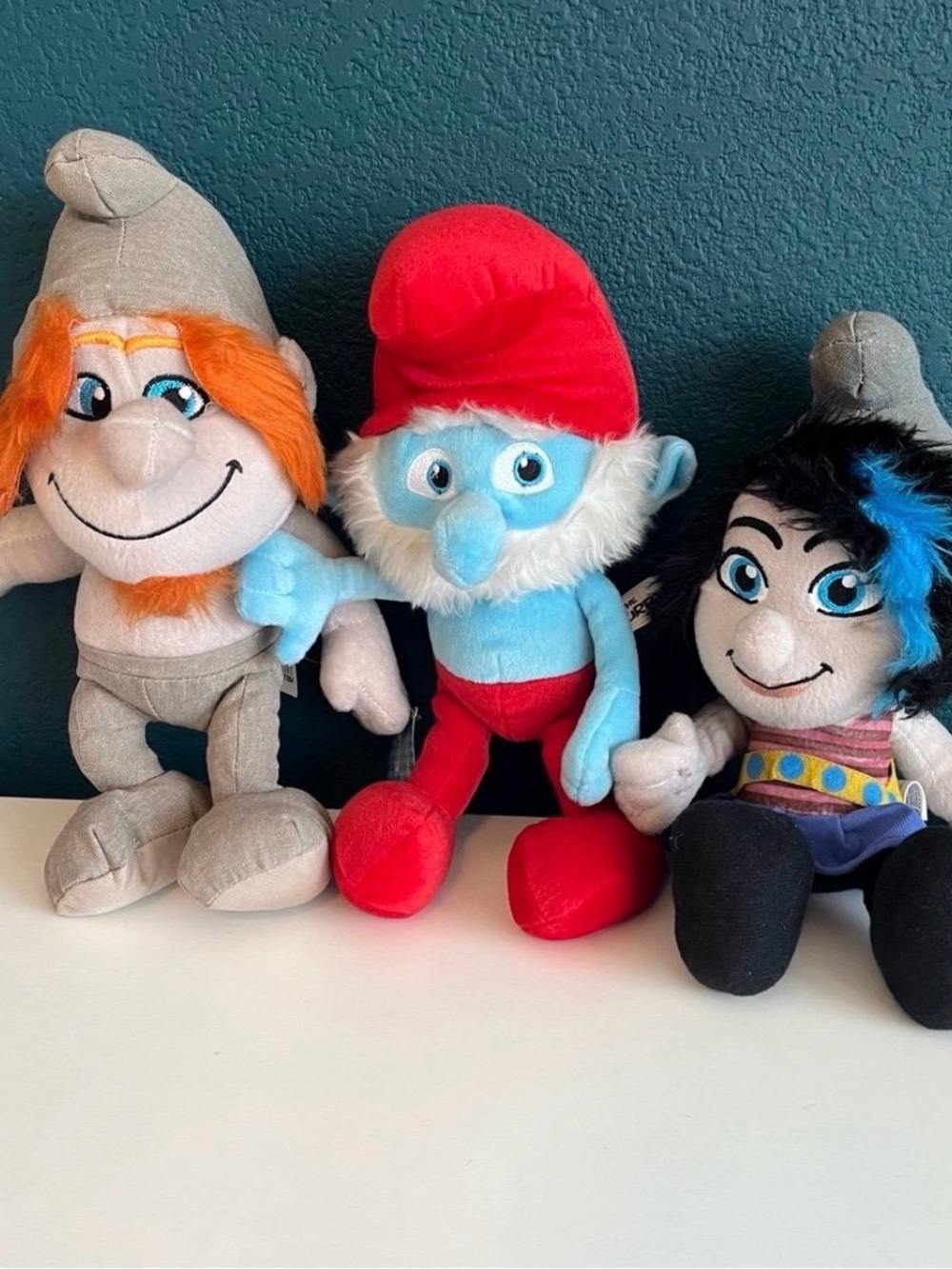 Papa Smurf Smurfette and Hackus from The Smurfs 2 Kelly Toys Plush 2013